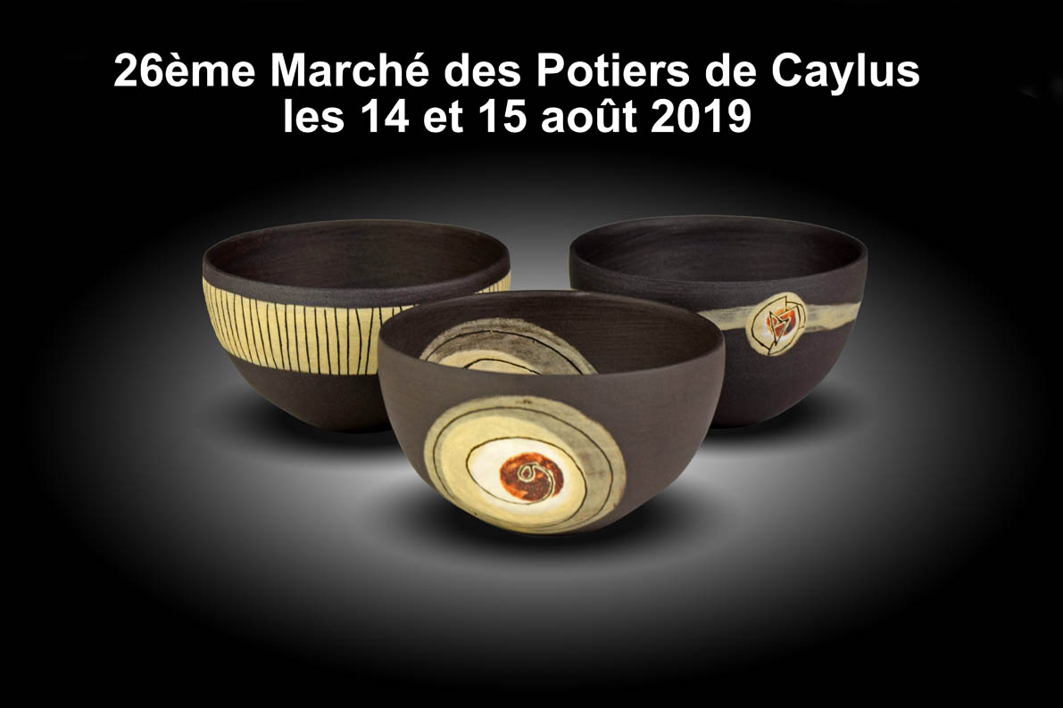 Marché des Potiers de Caylus les 14 et 15 août 2019